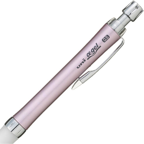 Uni Mechanical Pencil, Slim Model with White Alpha Gel Grip, 0.5mm, Noble Pink (M5807GG1PN.13)...