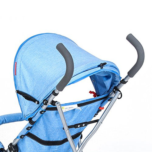 Xcivi Replacement Foam Handle Cover for Baby Stroller Pushchair - Great Stroller Accessory (Black, Fit Dia 0.6~0.8 inches)...