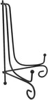 (2 pack) Iron Display Stand, Black Iron Easel Plate Display Photo Holder Stand, Displays Picture Frames, Cookbooks, Decorative Plates, Tablets and...