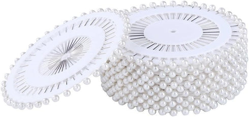 DECORA 480 Pieces Silver Round Pearl Head Straight Pins for Hand Crafts and Sewing Projects Decoration....