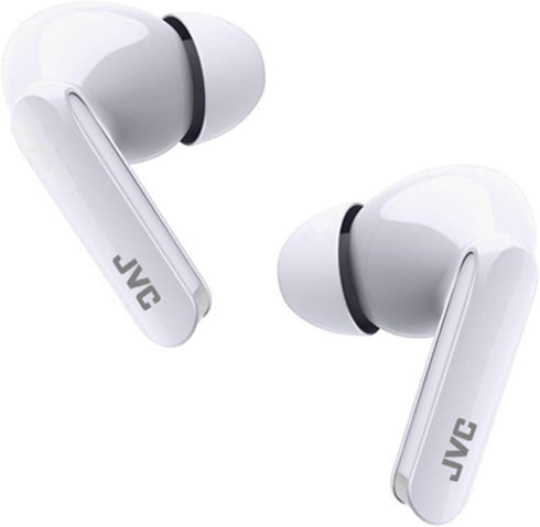 JVC Ultra Compact True Wireless Earbuds Headphones, Total 12 Hour Battery Life, Sound with 13mm Driver, USB-C Connection - HAB5TW (White)...