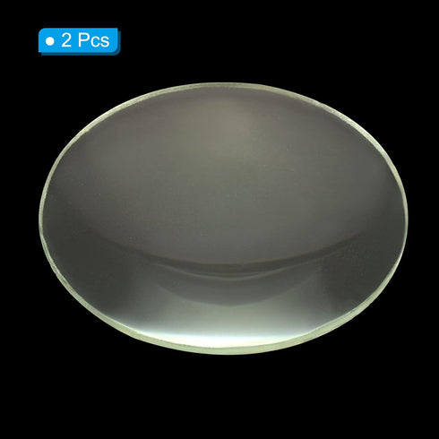 PATIKIL 4" (100mm) Focal Length Double Convex Lens, 2 Pack 40mm Diameter 6mm Height Glass Optically Polished Round Edges Lens for Physics Experime...