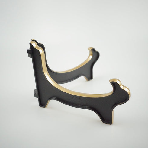 Artliving Display Stand Easel Bowl Stands for Display Large Deep Bowls, Platters and Deep Dishes Black Gold...