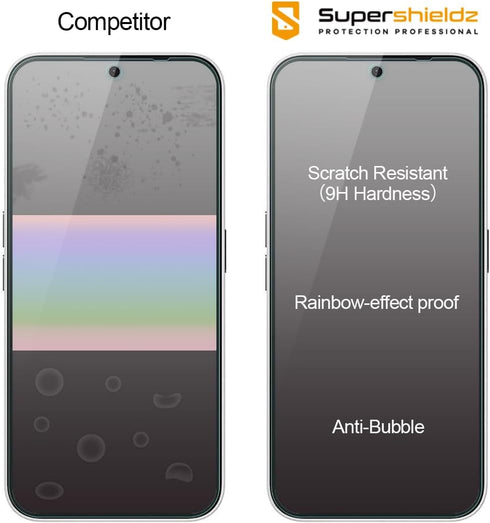 Supershieldz (3 Pack) Designed for Nothing Phone 2a Tempered Glass Screen Protector, Anti Scratch, Bubble Free...
