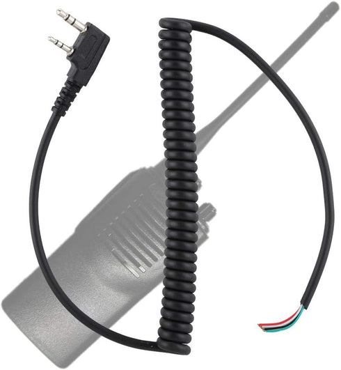 Walkie Talkie Speaker Cable, Speaker Mic Walkie Talkie Speaker Cable for Baofeng UV5R....