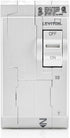 Leviton LB250-T 50A 2-Pole Plug-On Standard Branch Circuit Breaker, Thermal Magnetic, 120/240 VAC, White...