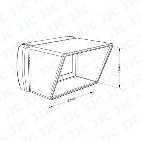 JJC Camcorder 3.5" LCD Screen Hood for Sony FDR-AX700 AX100 PXW-X70 Z150 Z90V FS7 Z280 HXR-NX100 NX200 NX80 Canon VIXIA HF G20 G30 G40 GX10 XA30 X...