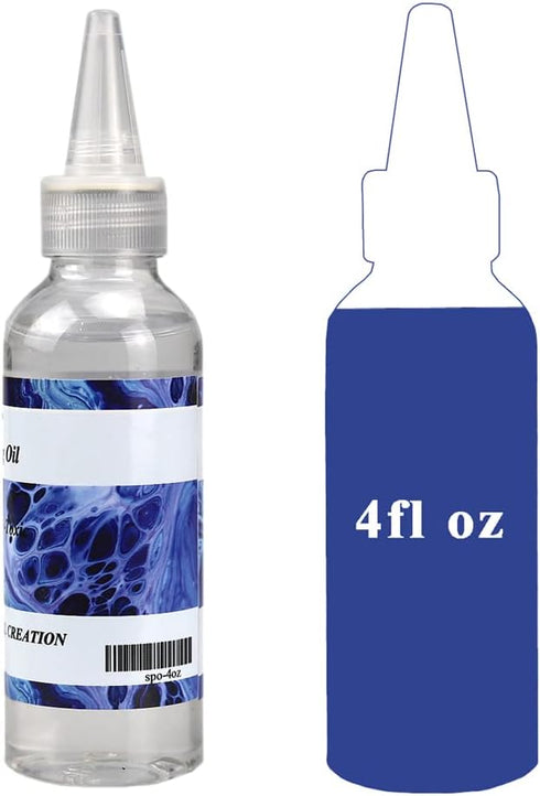 Silicone Pouring Oil Pure Silicone Oil for Creating Cell in Acrylic Paint Resin Pouring,4 Ounce...