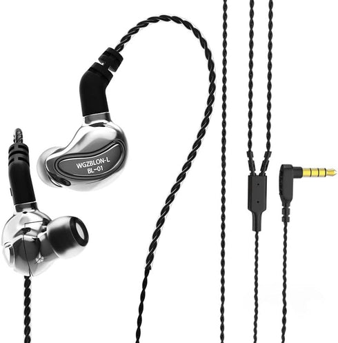 keephifi in-ear Headphones BLON BL01 10mm Bio-Fiber Diaphragm Earphones for Powerful Sound, HiFi Bass Noise-canceling, No Latency Earbuds for Game...