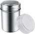 1Pcs Stainless Steel Powder Sugar Shaker Duster with Lid, Fine Mesh Shaker Powder Cans for baking soda Cocoa Cornstarch Coffee Flour ect...