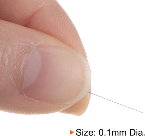 2pcs 0.0039" Pin Gage 0.1mm Diameter Metric Tolerance 0.001mm Class X Plug Gage Pin, Bearing Steel Go No-Go Plug Gage...