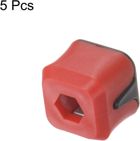 5pcs Bit Magnetizer Ring 1/4" Hex Hole Removable Magnetic Screw Holder for 4-6.35mm Power Screwdriver Bits and Hand Tools (Small)...