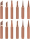 Mesee 12 Pcs Soldering Iron Tip Kit, Lead-Free Copper 900M Solder Tips Replacement Welding Head Tool Accessories for Hakko, Radio Shack, TENMA, AT...
