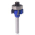 Mesee 4-Teeth Round Over Router Bit, 1/4 Inch Shank Corner Rounding Edge Trimming Router Bit Woodworking Milling Cutter Tool with 5/128 Inch Radiu...