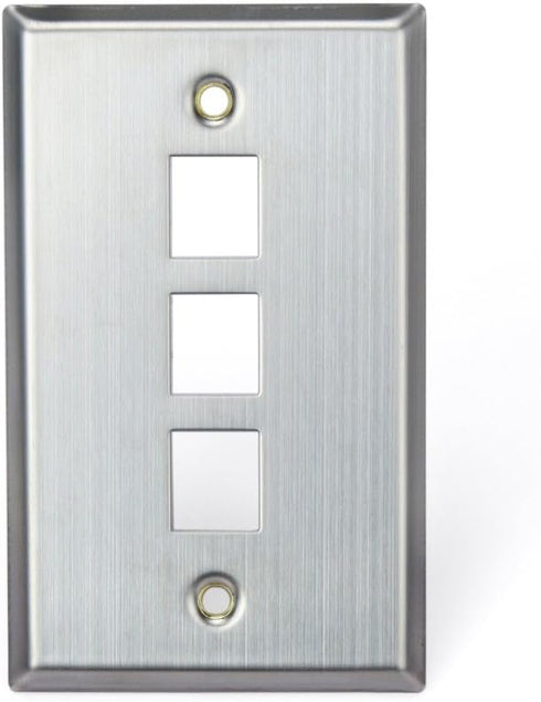 Leviton 43080-1S3 3PORT SG QP WP STAINLESS STEEL, Image......