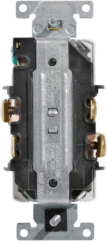 Leviton 8300-HW 20-Amp, 125-Volt, Heavy Duty Hospital Grade, Duplex Receptacle, Straight Blade, Self Grounding, White