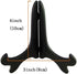 Artliving Black 4" Wood-Like Plastic Easels Plate Display Stands Picture Frame Stand Holder-Set of 4...