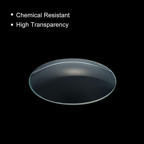 PATIKIL 50 mm Diameter Watch Glass, 3 Packs Beaker Cover Smooth Edges Chamfered Arc for Laboratory, Transparent...