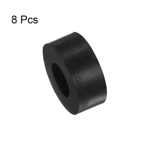 8pcs Rubber Spacer 1 Inch OD 0.47 Inch ID 0.4 Inch Thick Neoprene Round Anti Vibration Isolation Pads Isolator Rubber Washers Bushings for Home Ca...