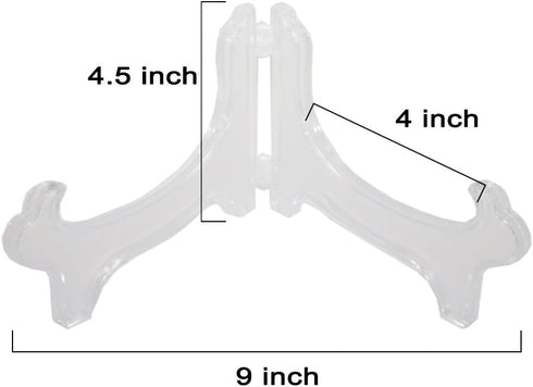 Artliving Display Stand Easel Bowl Stands for Display Large Deep Bowls, Platters and Deep Dishes Clear...