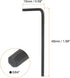 20pcs Hex Key Wrench 5/64" L-Shape Hexagon SAE Wrenches Chrome Vanadium Steel Repairing Tool for Home Repair, Black...