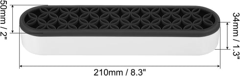 PATIKIL Diamond Painted Pen Holder, Silicone Makeup Brush Holder Multi-Purpose Cosmetic Storage Box Desktop Organizer for Art Craft, Black...