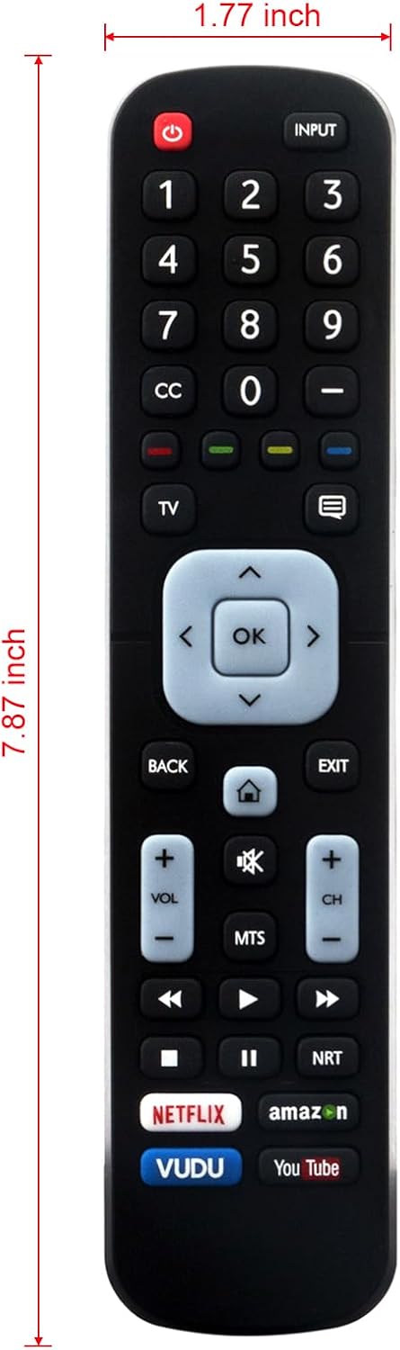 EN2A27ST EN2A27HT Replaced Remote fit for Sharp Hisense Smart 4K LED HD UHD Smart TVs LC40P5000 LC-40P5000 LC40P5000U LC-40P5000U LC43P5000 LC-43P...