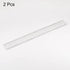 2pcs Film Flexible Ruler 30cm 0.5mm Scale with R Angle PET Plastic Folding Straight Ruler Calibration Soft Ruler Measuring Tool for Factory, Trans...