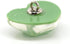 20 pcs Green Resin Jelly Heart Shape with Metal Loop Sewing Coat Buttons -20mm -13/16"...