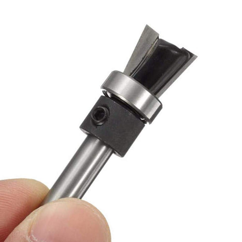 Mesee 2Pcs Dovetail Joint Bearing Router Bits, 1/4 Inch Shank Dovetail Jig Bit Woodworking Milling Cutter Tools for Furniture Wardrobe Cabinet Mak...