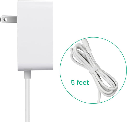 Power Cord Replacement for Graco DuetSoothe, Simple Sway Swing, Glider LX, DuoGlider, Sweetpeace, 5V Baby Swing Charger White...