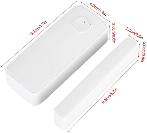 Smart Door&Window Sensor Alarm Compatible with and Google Home Tuya 45m 2.4g Control by app for Home Security...