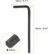 10pcs Hex Key Wrench 2.5mm L-Shape Hexagon Metric Wrenches Chrome Vanadium Steel Repairing Tool for Home Repair, Black...