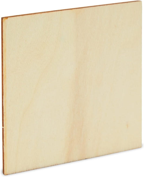 60 Pack Unfinished Wood Pieces 3x3 Inch, Blank Wooden Squares for Crafts, Cutout Tiles for DIY Coasters, Painting, Engraving...