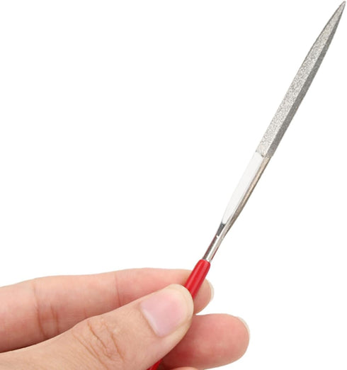 Mesee 10 Pieces Mini Diamond Needle Files, Round Triangular Square Flat Shape Needle File Set Hand Riffler File Tool for Precision Metal File Work...