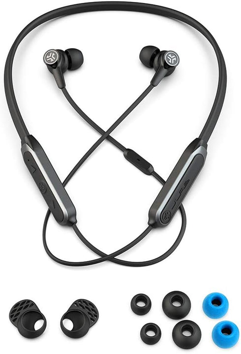 JLab Epic ANC Earbuds, Active Noise Canceling, Be Aware Audio, Bluetooth 5, 25+ Hour Battery Life, IP54 Sweat Resistant, Universal Music Control, ...