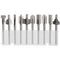 Mesee 10Pcs HSS Router Bits 1/8"(3mm) Shank Carbide Engraving Bit Set Fit Rotary Tool Tools for DIY Woodworking Edge Grooving Carving Milling Trim...