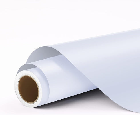 HTVRONT White Permanent Vinyl, 12" x 11 FT White Permanent Adhesive Vinyl Roll Compatible with Cricut Cutting Machine, Silhouette, Cameo, Signs, S...