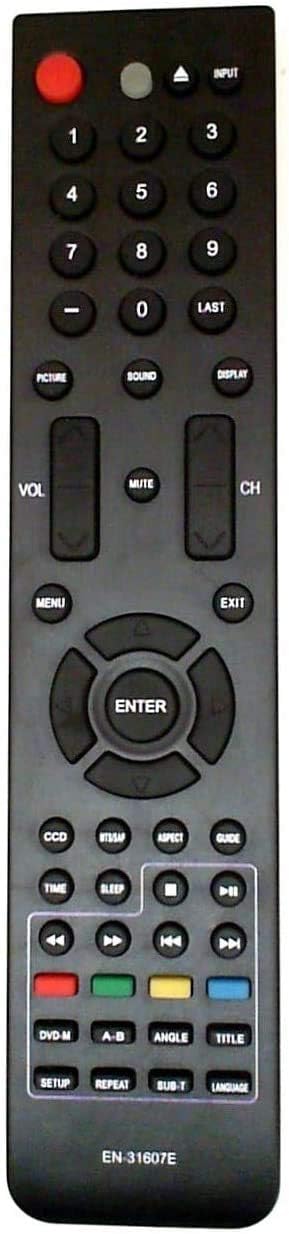 EN-31607E Remote Control Replaced for Element TV ELCHS192, ELCHW261, ELCHS262, ELCHS322, ELCHW321,40LE45S, ELDHW421...