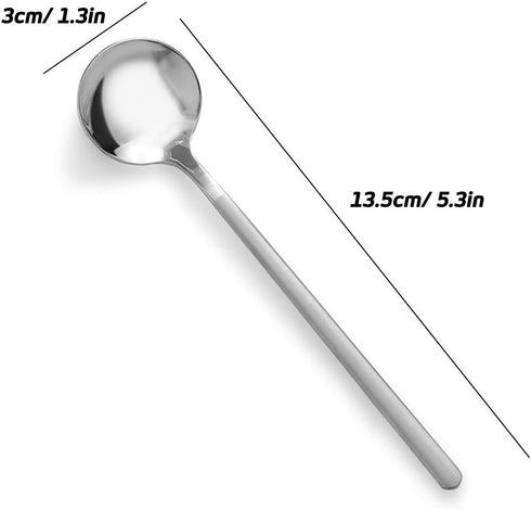 Pack of 8, Stainless Steel Espresso Spoons, findTop Mini Teaspoons Set for Coffee British Tea Dessert Cake Ice Cream Cappuccino, 5.3 Inch...