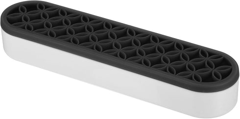 PATIKIL Diamond Painted Pen Holder, Silicone Makeup Brush Holder Multi-Purpose Cosmetic Storage Box Desktop Organizer for Art Craft, Black...