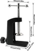 1PCS Black Aluminum Alloy Desk C-Clamp Desk Light Mounting Cantilever Bracket With Adjustable Screws for Microphone Arm and Desktop Table Lamp...