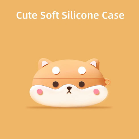 Cute Case Compatible with Beats Solo Buds(2024) with Keychain, Soft Silicone Anime Puppy Protective Cartoon Cases Wireless Earbuds Accessories wit...