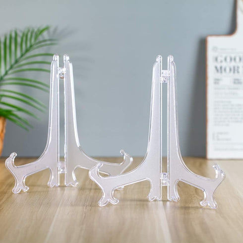 Artliving 12 Inch Plastic Display Stand, White Easel Display Photo Holder Stand, Displays Picture Frames, Cookbooks, Tablets and Art...