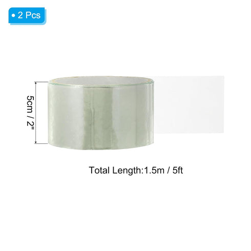 PATIKIL Waterproof Patch Seal Tape 2 in x 5 Ft, 2 Pack PVC Leak Proof Repair Tape Instant Sealing for HVAC Ducts, Roof Crack, Hoses Pipes, Awning,...