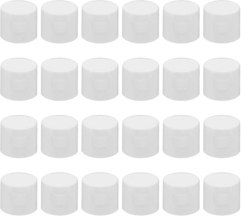 PATIKIL Twist Bottle Caps, 24Pcs 20/410 Squeeze Flip Bottle Cap Replacement Caps for Glue Dispensing Bottles Dispensing Caps Paint Bottles, White...