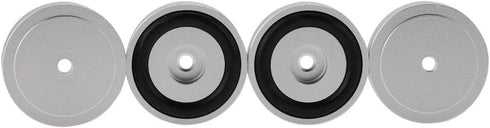 4Pcs Anti Vibration Amplifier Feet, 4010mm Aluminium Alloy Universal Copper Speaker Spikes Pads Base Pad Isolation Sand Blasting Amplifier Pads Fe...