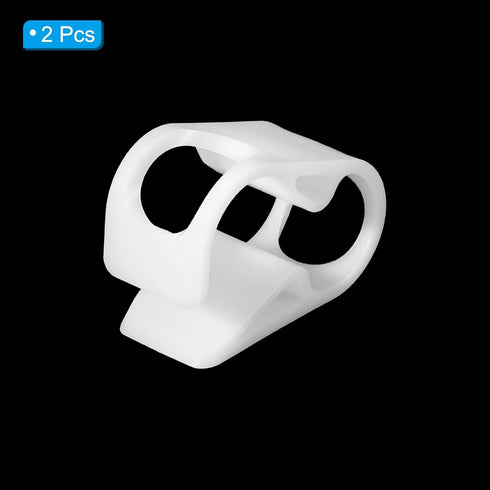 PATIKIL Plastic Tube Tubing Clamps, 2Pcs 3/8" - 5/8" Tube OD Adjustable Precise Flow Control Hose Clamp Clip for Laboratory Pinch Valve, White...