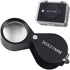 iKKEGOL Pocket Jewelry Loupe 30x 21mm Foldable Magnifying Jewelers Eye Glass Magnifier, Metal Body Black with Box...