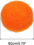 PATIKIL Wool Felt Ball Beads Wool Felting Pom 2cm 20mm Orange for Home Crafts Handcrafts Project DIY Pack of 10...